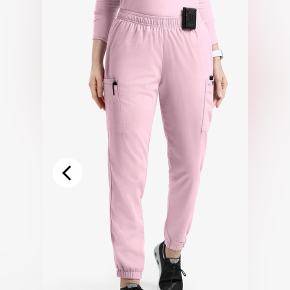 Pink Buttersoft scrub top  XXS and bottom set XXS - Picture 2 of 4